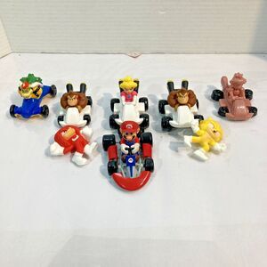 Lot Of Nintendo Super Mario Kart Mario Racer 4" Collectible Figure Car